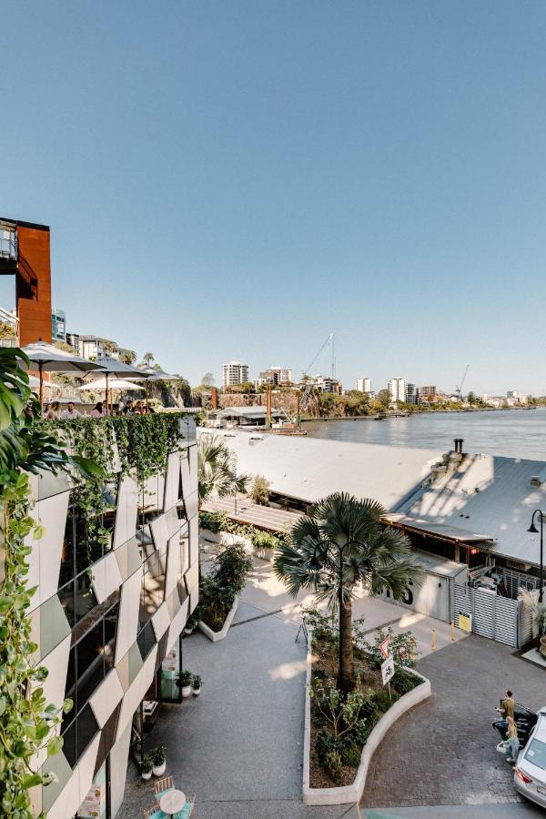 Crystalbrook Vincent Hotel Brisbane Exterior photo View of the Brisbane River from the RiverLife complex